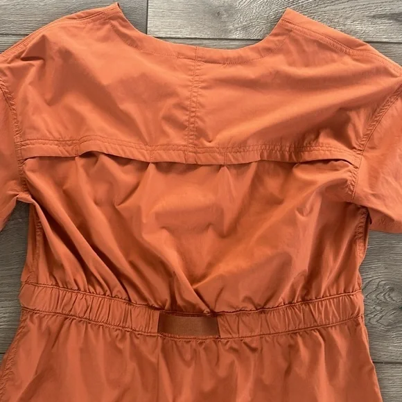 Women's REI Orange Short Sleeve Dress Size Medium - Picture 8 of 8
